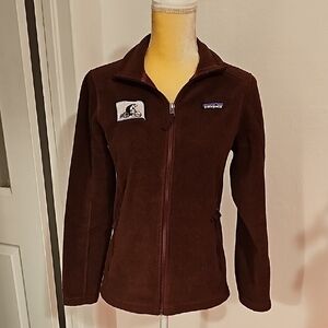 Patagonia Synchilla Burgundy Classic Full Zip Fleece jacket